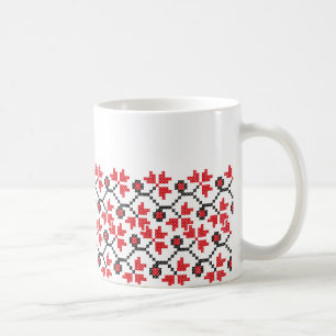 Holly Berries Red-blomman kor-stygch-design Kaffemugg