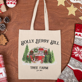 Holly Berry Backe Träd Farm Tygkasse