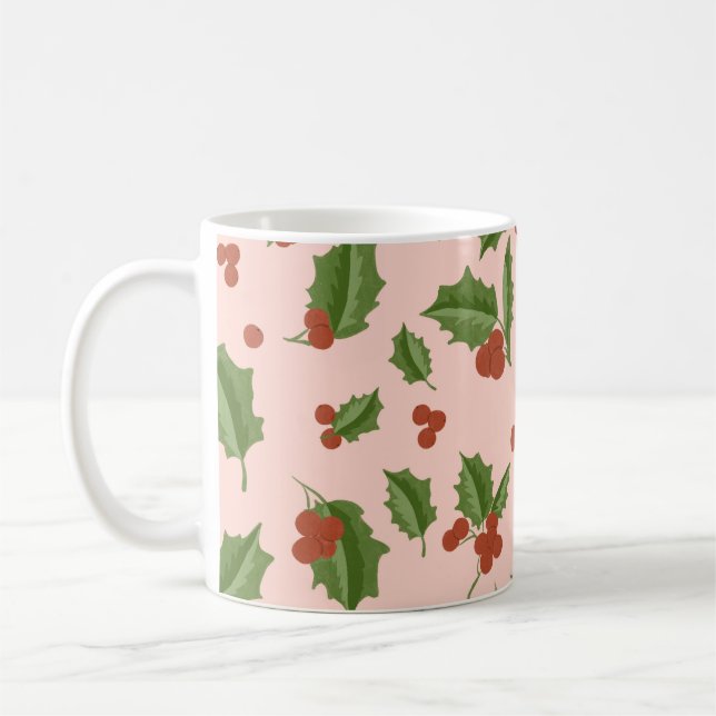 Holly Berry Christmas Mug Kaffemugg (Vänster)