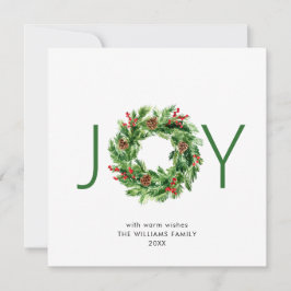 Holly Berry Gräs Cones jul Wand Julkort