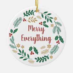 Holly Berry Gräs Wandery Merry Allting Photo Julgransprydnad Keramik