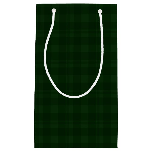 Holly Berry Grönt Tartan Gift Bag (Framsidan)