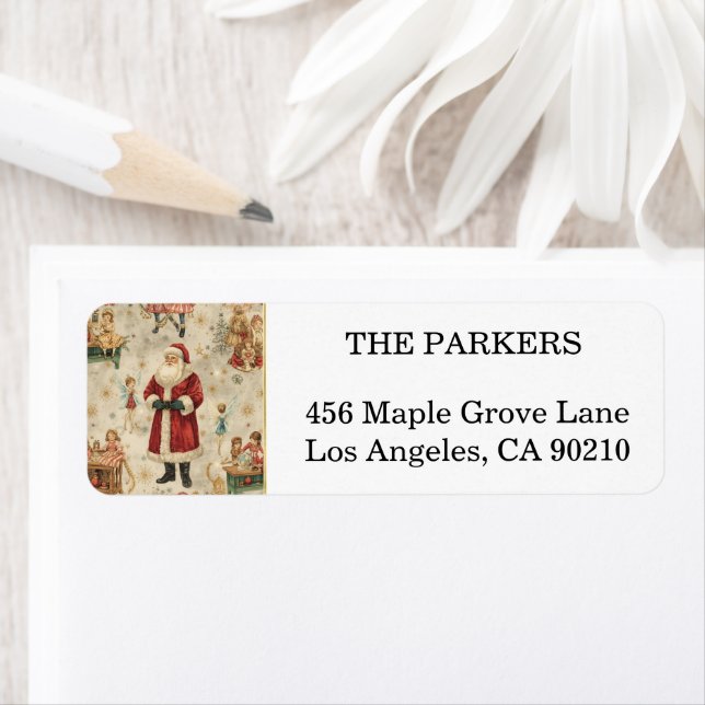 Holly Berry Helgdag Return-adressetikett Returadress Etikett (Insitu)