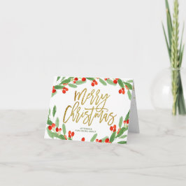 Holly Berry jul Corporate Business Helgdag Kort