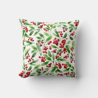 Holly Berry jul Pillow Kudde
