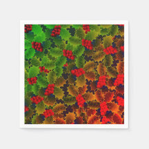 Holly berry löv, vinter-röd grönt-hjärtan