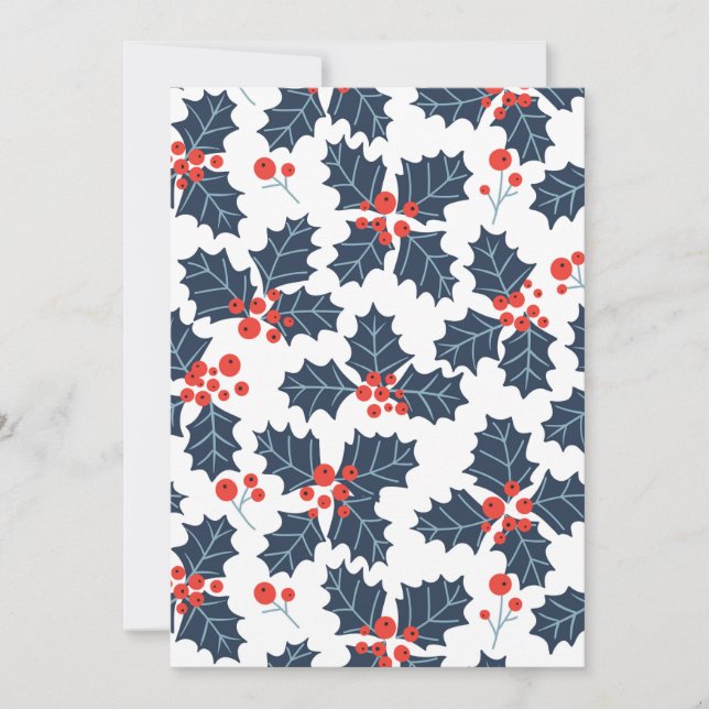 Holly berry på vitt (Framsida)