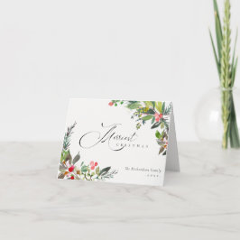 Holly Berry Tallrik Röd Grön Glad Jul Helgkort