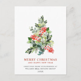 Holly Berry Träd jul Corporate Helgdag Vykort