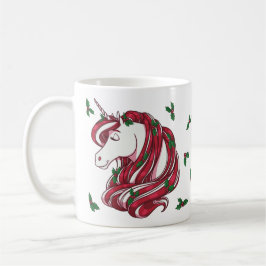 Holly Berry Unicorn Kaffemugg