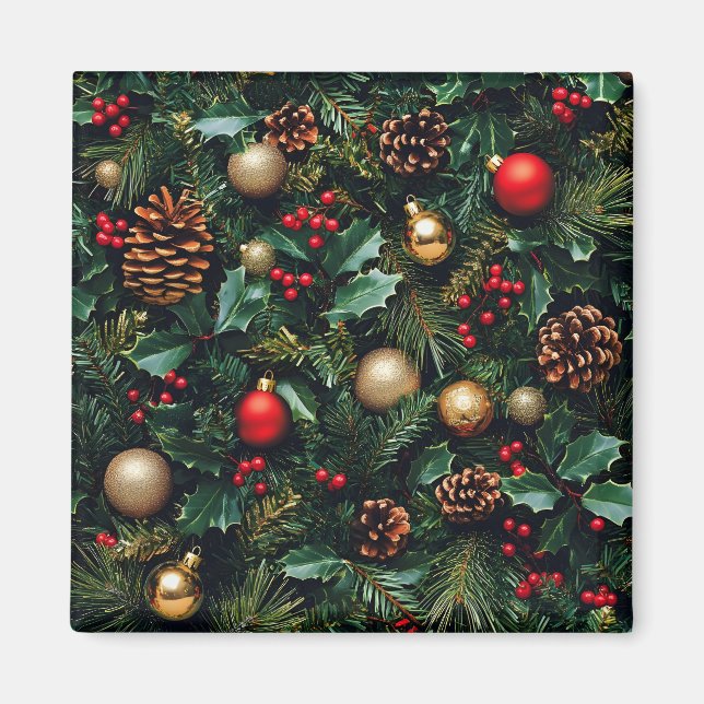 Holly Berry Winter Wonderland Magnet (Framsidan)