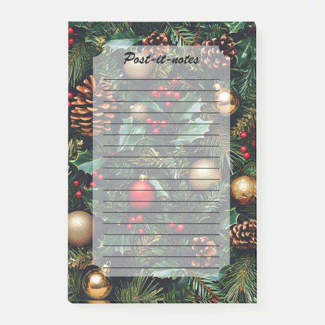 Holly Berry Winter Wonderland Post-it Block (Framsida)