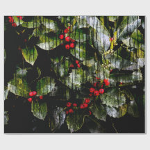 Holly Berry Wrapping Papper, 30 tum x 6'