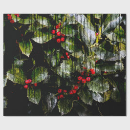 Holly Berry Wrapping Papper, 30 tum x 6' Presentpapper