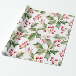 Holly Berry Wrapping Papper! Presentpapper