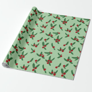 Holly Berry Wrapping Papper Presentpapper
