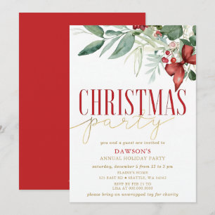 Holly Botanical Corporate julfest  Inbjudningar