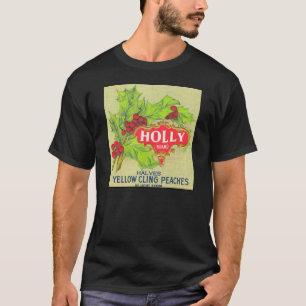 Holly Brand Peacher Vintage Fruit Låda etikett Tröja