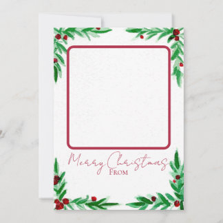 Holly Christmas Card Julkort