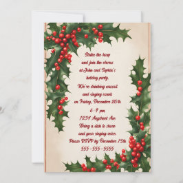 Holly Corners Julfest-inbjudan Inbjudningar