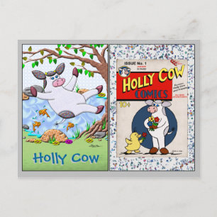 Holly Cow Collecsible Trading Cards #1 och #2 Vykort