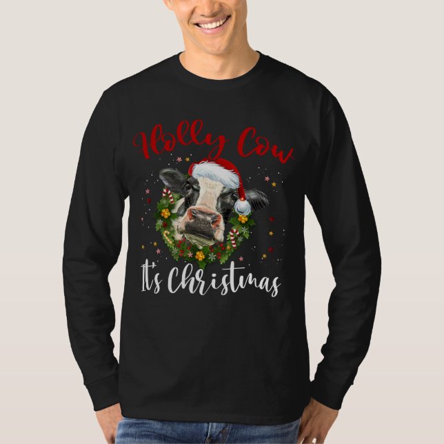holly cow it's christmas T-shirt (Framsida)