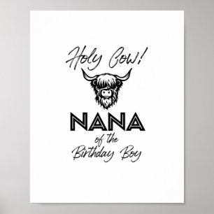 Holly Cow Nana från födelsedagstjocken 1:an Poster