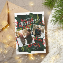 Holly Days Berry Tiled 2 Photo Snapshots
