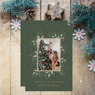 Holly Days Glad jul fotohögtidskort Julkort