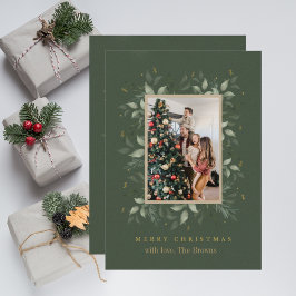 Holly Days | God jul 2 Photo Helgdagskort Tack Kort