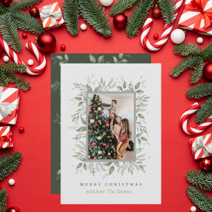 Holly Days   God jul Photo Helgdagskort Julkort