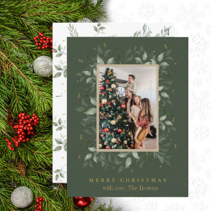 Holly Days   God jul Photo Helgdagskort Julkort