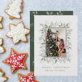Holly Days | God jul Photo Helgdagskort Tack Kort