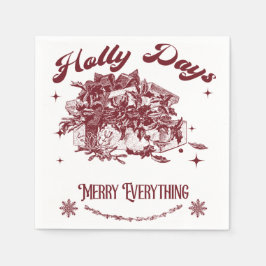 Holly Days Vintage jul Pappersservett