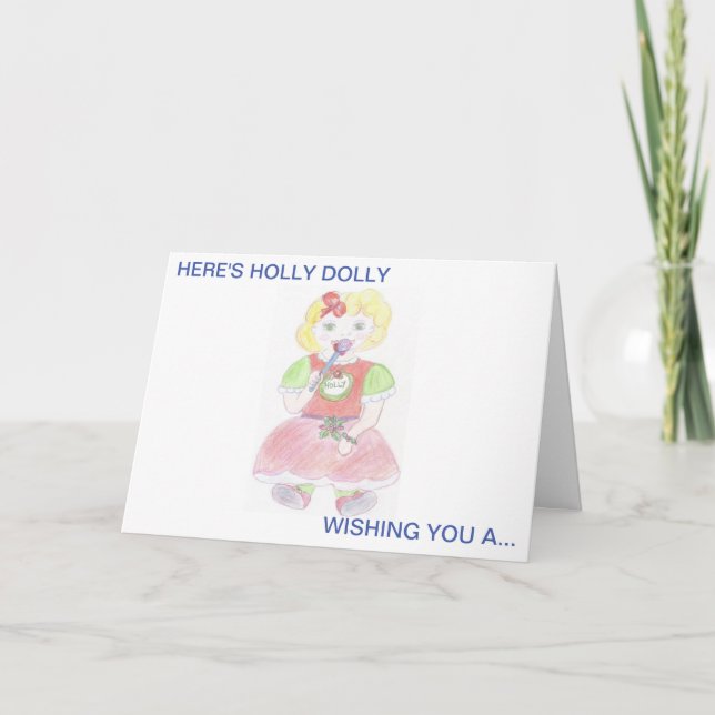 Holly Dolly jul Kort (Framsida)