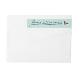 Holly Festive-julen Etikettband