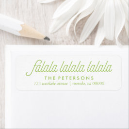 Holly Festive-julen Returadress Etikett