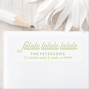Holly Festive-julen Returadress Etikett