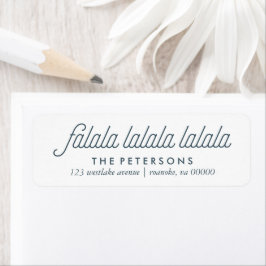 Holly Festive-julen Returadress Etikett