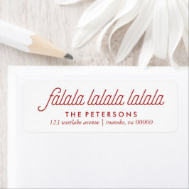 Holly Festive-julen Returadress Etikett