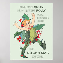 Holly Flower barn Elizabeth Gordon CC0526 Poster