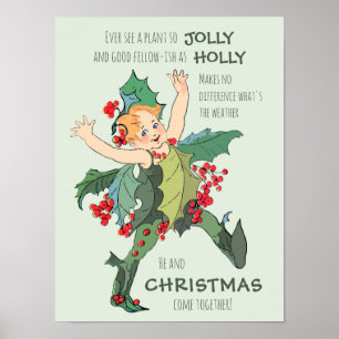 Holly Flower barn Elizabeth Gordon CC0526 Poster