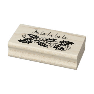 Holly Garland jul Art Frimärke Stämpel