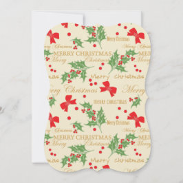 holly god jul julkort