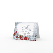 Holly & Gräs Rustic jul Hälsning