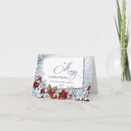 Holly & Gräs Rustik julhälsningskort Kort