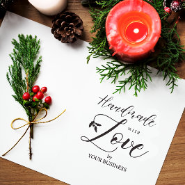 Holly Grenar Handmade med Kärlek-offertverksamhete Stämpel