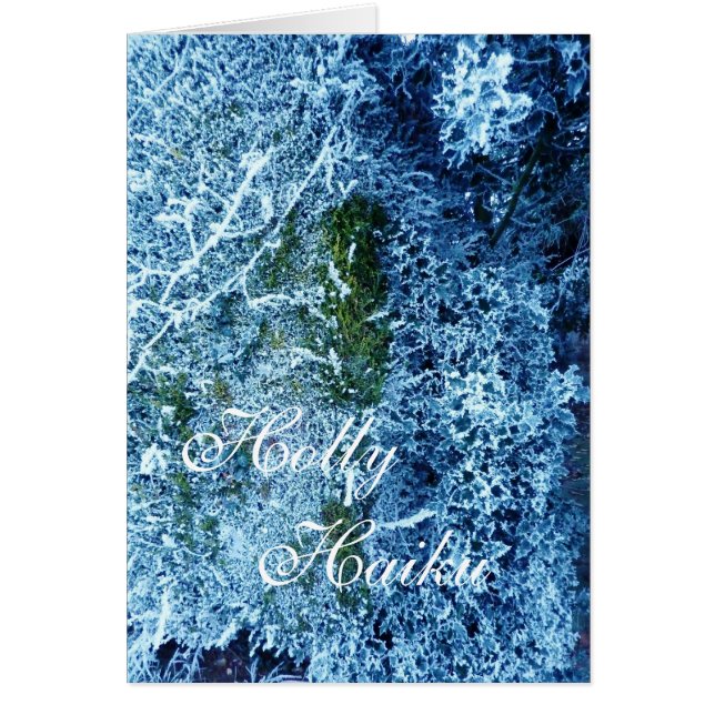 Holly Haiku Hälsningskort (Framsidan)