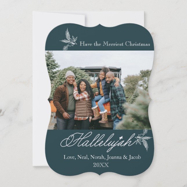 Holly Hallelujah Photo Card (Framsida)