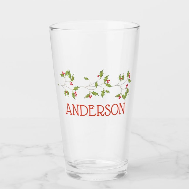 Holly Helgdag Glass Glaskopp (Framsida)